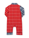 Kite Clothing Red & Navy Hotchpotch Checkered Baby Romper | 60% OFF