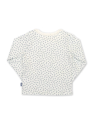 Kite Clothing Girls Little Dot White & Navy T-shirt | New Season