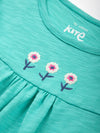 Kite Clothing Girls Short Sleeved Embroidered Flower Garden Top | New Season