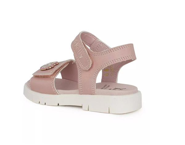 Lelli Kelly Adele Pink Girls Sandals Summer Love Heart Charm Shoes