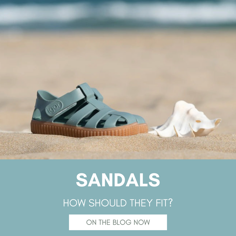 How should sandals fit?