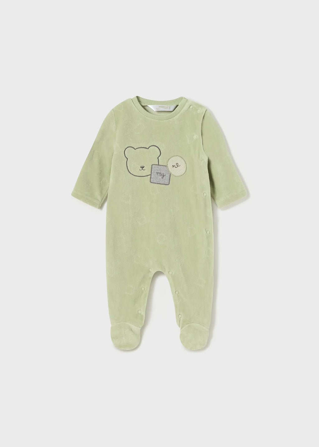 Mayoral Baby Boys Green & Grey Sleepsuit 2 Piece set  | 2753
