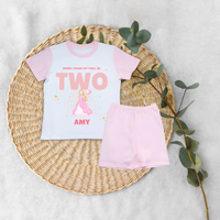 Personalised When I Wake Up Birthday Kids Pink Short / Long Sleeved Pyjamas