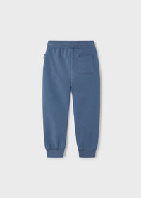 Mayoral Boys Blue Tracksuit Cuffed Fleeced Bottoms