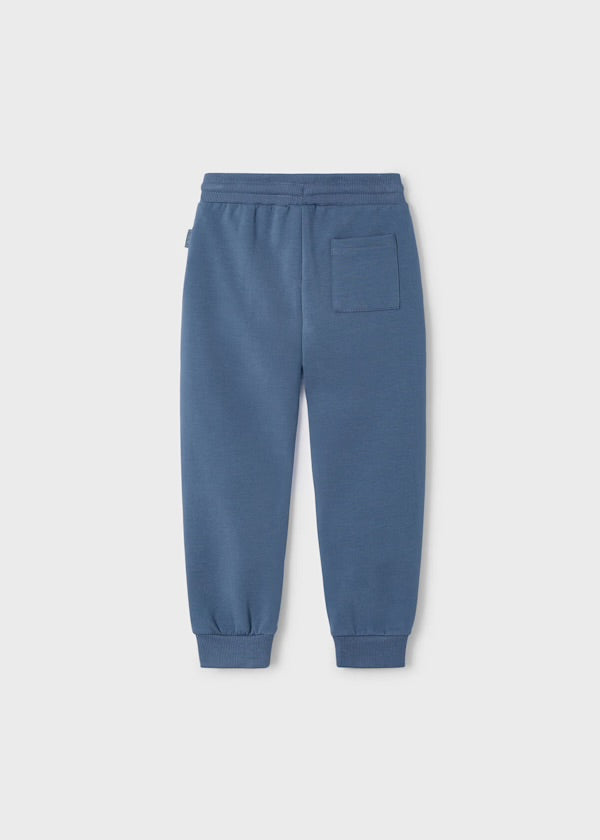 Mayoral Boys Blue Tracksuit Cuffed Fleeced Bottoms