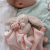 Ziggle Baby Beige Bunny Plush Comforter Blanket