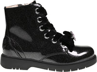 Lelli Kelly LK4331 Fior Di Focco Black Diamante Glitter Ankle Boots with Luna Butterfly