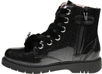 Lelli Kelly LK4331 Fior Di Focco Black Diamante Glitter Ankle Boots with Luna Butterfly