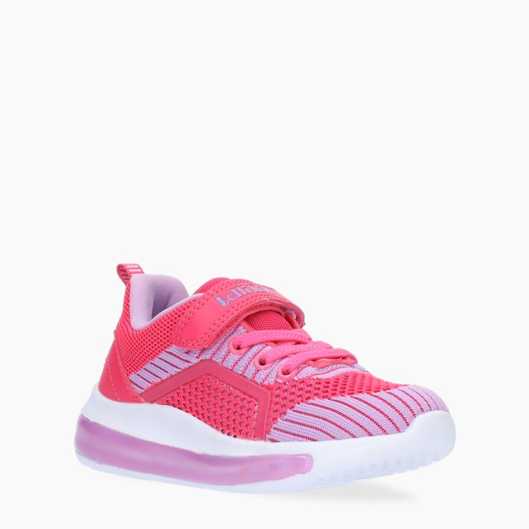 Lelli Kelly Girls Pink & Purple Annabel Fuxia Light Up Trainers