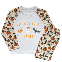Personalised Halloween Children's Pyjamas Pumpkin