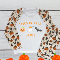 Personalised Halloween Children's Pyjamas Pumpkin