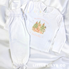 Personalised Children's Girls Pyjamas White Frilly - Bespoke Create Your Own Designs