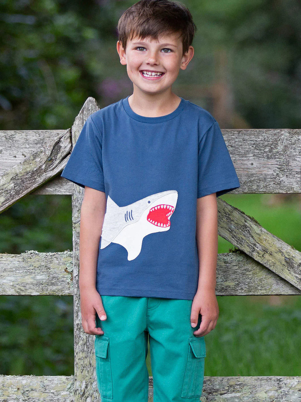 Kite Clothing Boys Navy Shark T-shirt