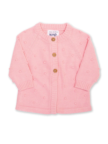 Kite Clothing Organic My First Cardi Pink Baby Cardigan