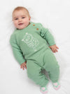 Kite Baby Sage Green Owlet Knit Romper