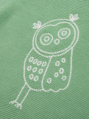 Kite Baby Sage Green Owlet Knit Romper