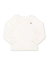 Kite Clothing Girls White Frilly Ling Sleeved T-shirt | 50% OFF