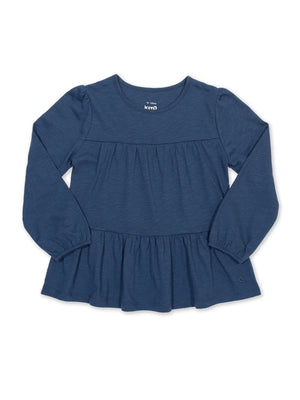Kite Clothing Girls Navy Easy Breezy Long Sleeved Tunic T-shirt