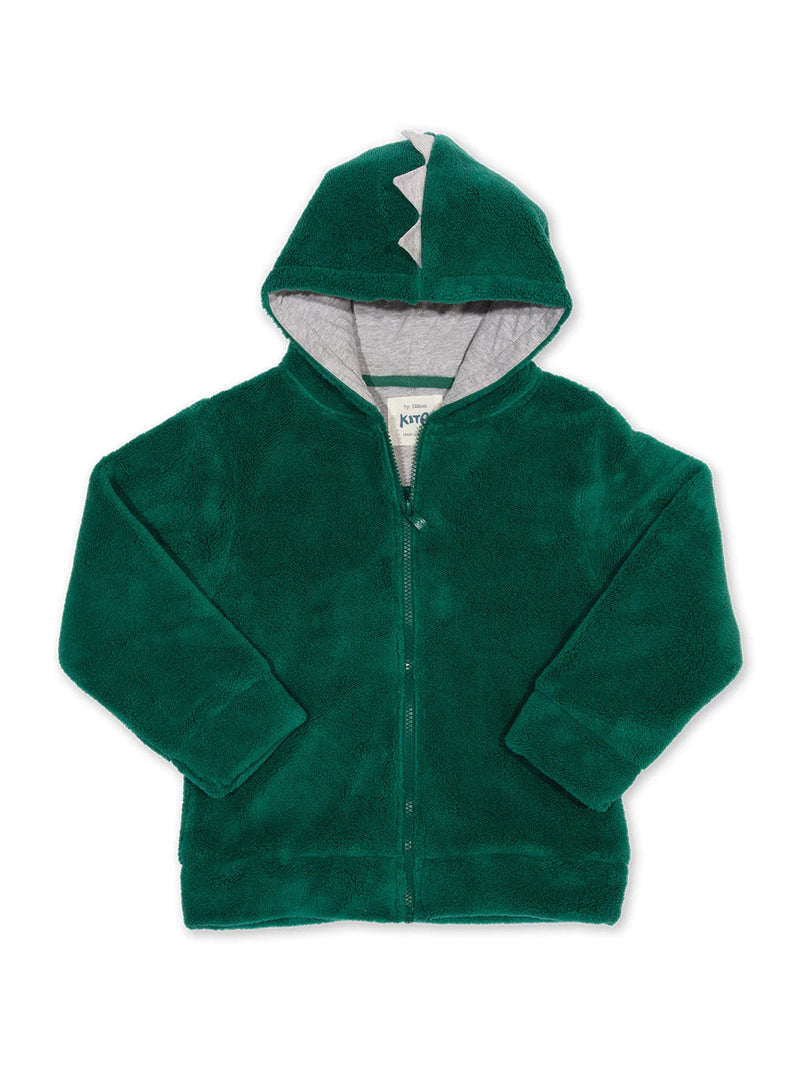 Kite Clothing Green Dino Fleece Hoodie | Winter Sale 50% OFF