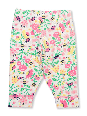Kite Clothing Girls Baby Leggings Love Nature Pink & Yellow | New Season