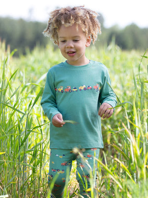 Kite Clothing Boys Green Tractor Trail T-shirt | New Season