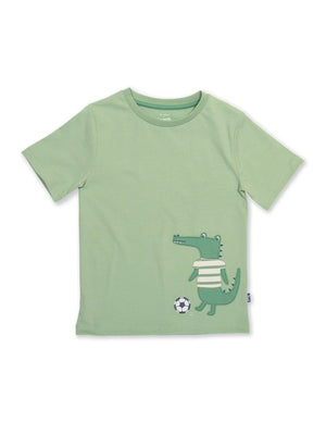Kite Clothing Boys Snappy Tackle Football Green T-shirt | New Season