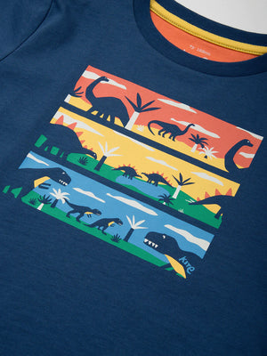 Kite Boys Navy Mesozoic Era Short Sleeved T-shirt | New Season