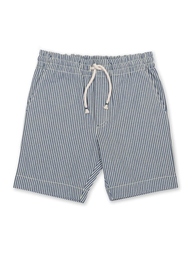 Kite Clothing Boys Smart Navy Striped Ticking Shorts | New Season