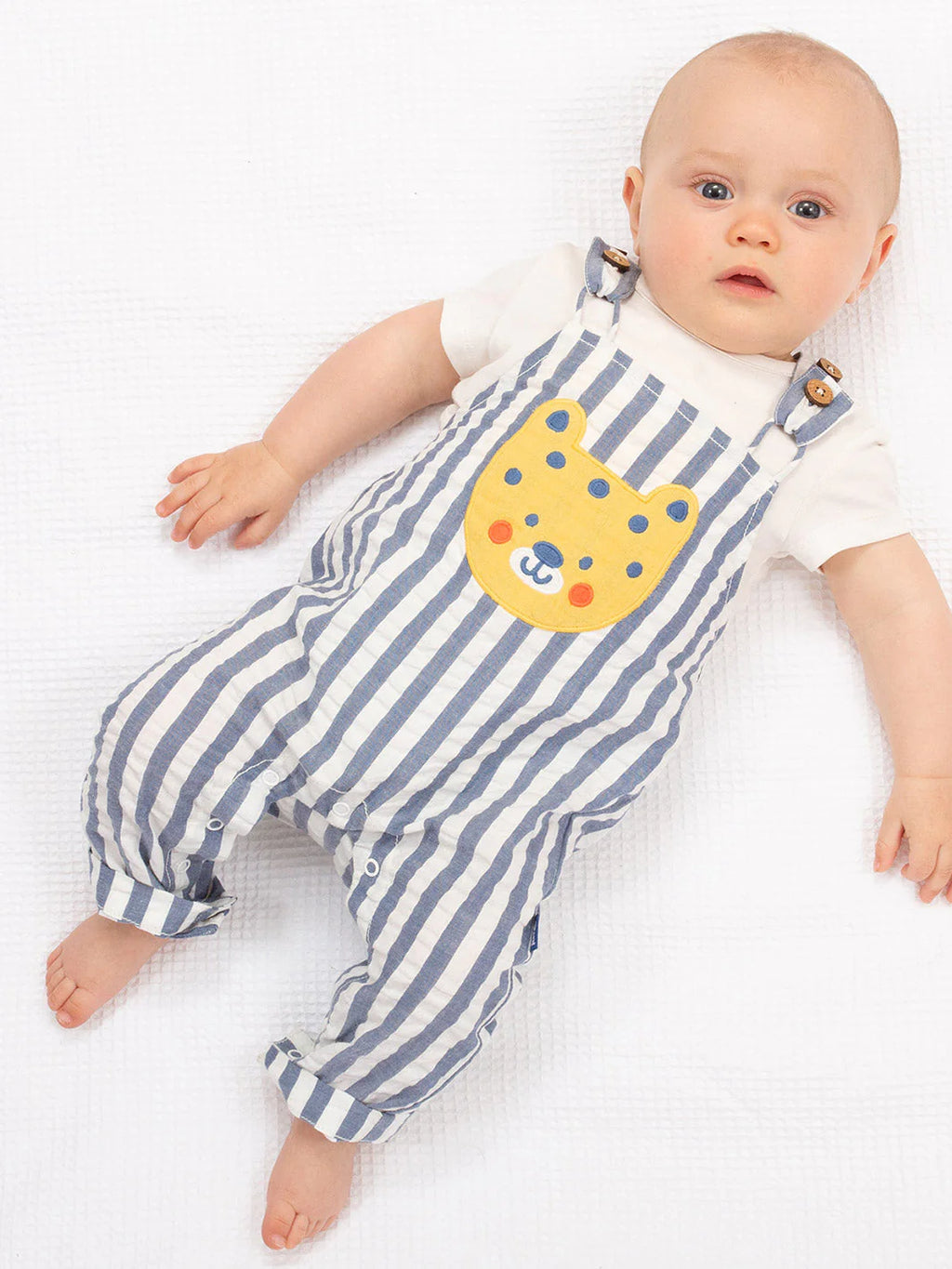 Kite Clothing Baby Hello Cub Stripy Dungarees | New Season