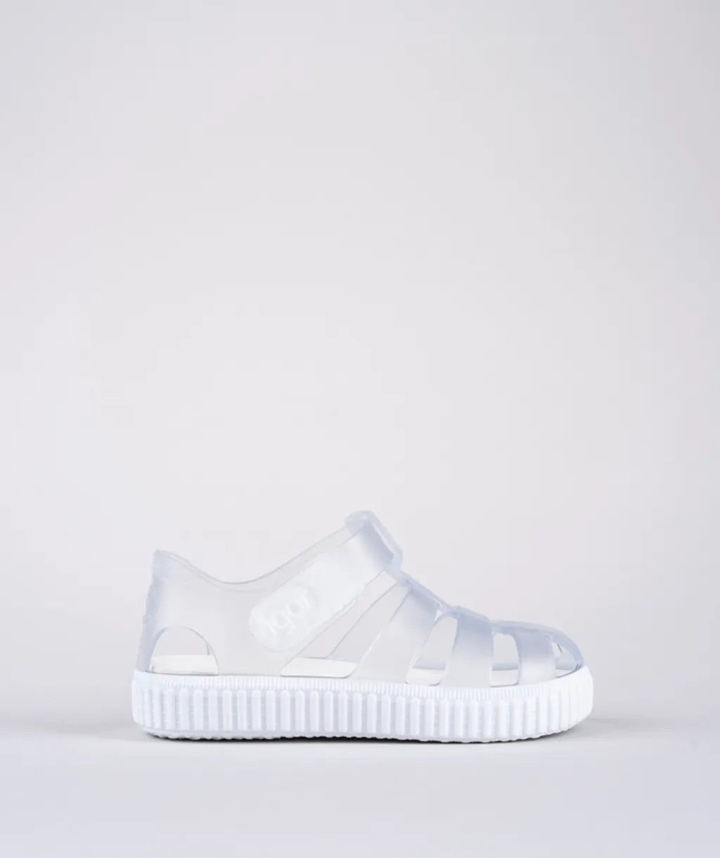 Igor Nico Crystal White Jelly Sandals