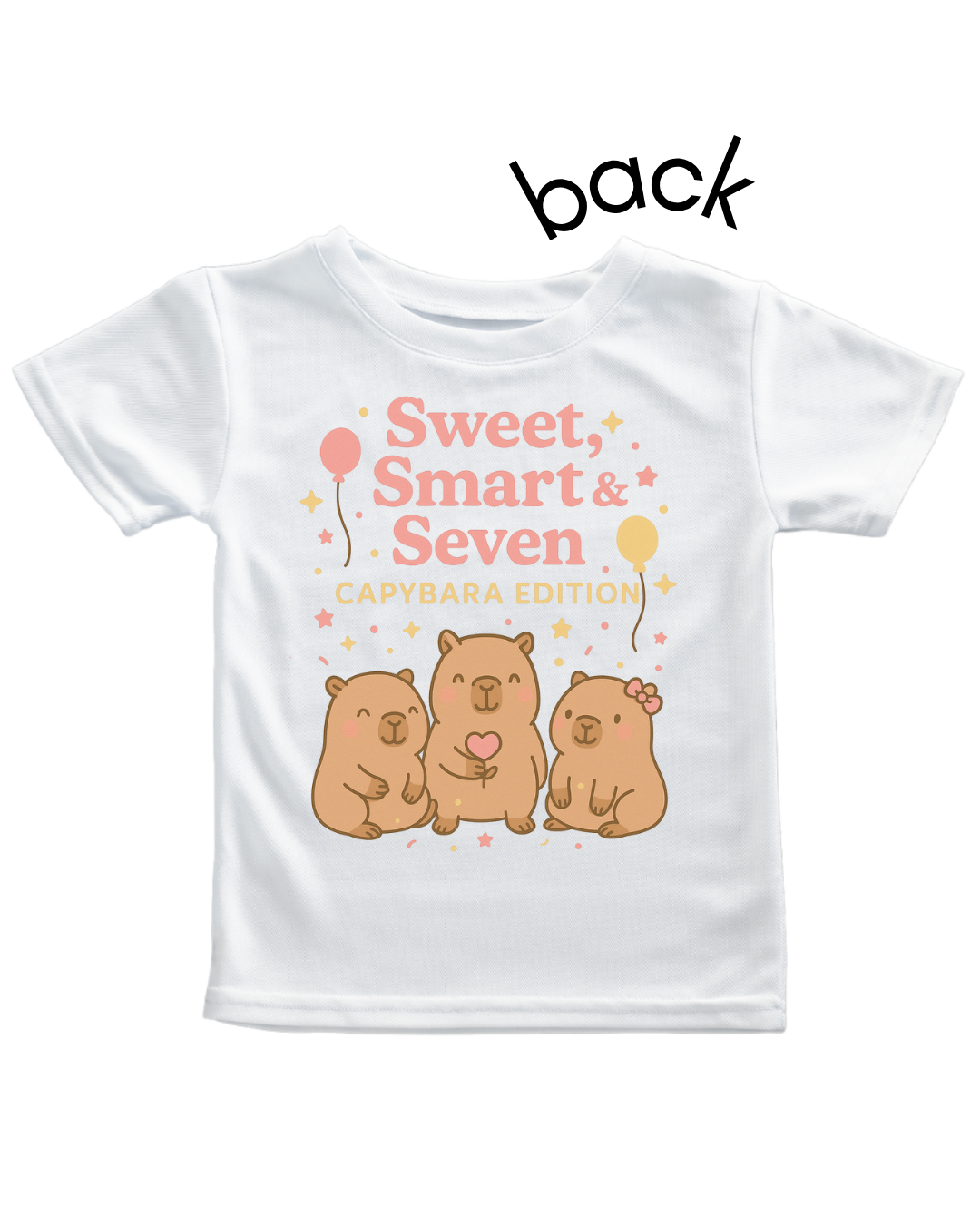 Personalised Children's  Birthday T-shirt - Capybara Theme