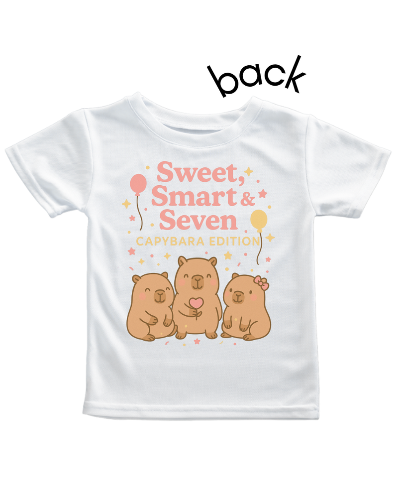 Personalised Children's  Birthday T-shirt - Capybara Theme