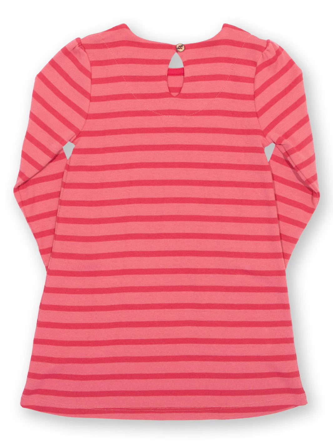 Kite Clothing Girls Long Sleeved Tunic Mouse and About Pink Striped Dress