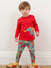 Kite Clothing Boys Dino and Dragons Printed Green Leggings