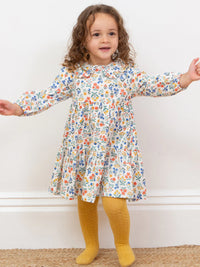 Kite Clothing Girls Fairy Flowers Printed Dress with Collar
