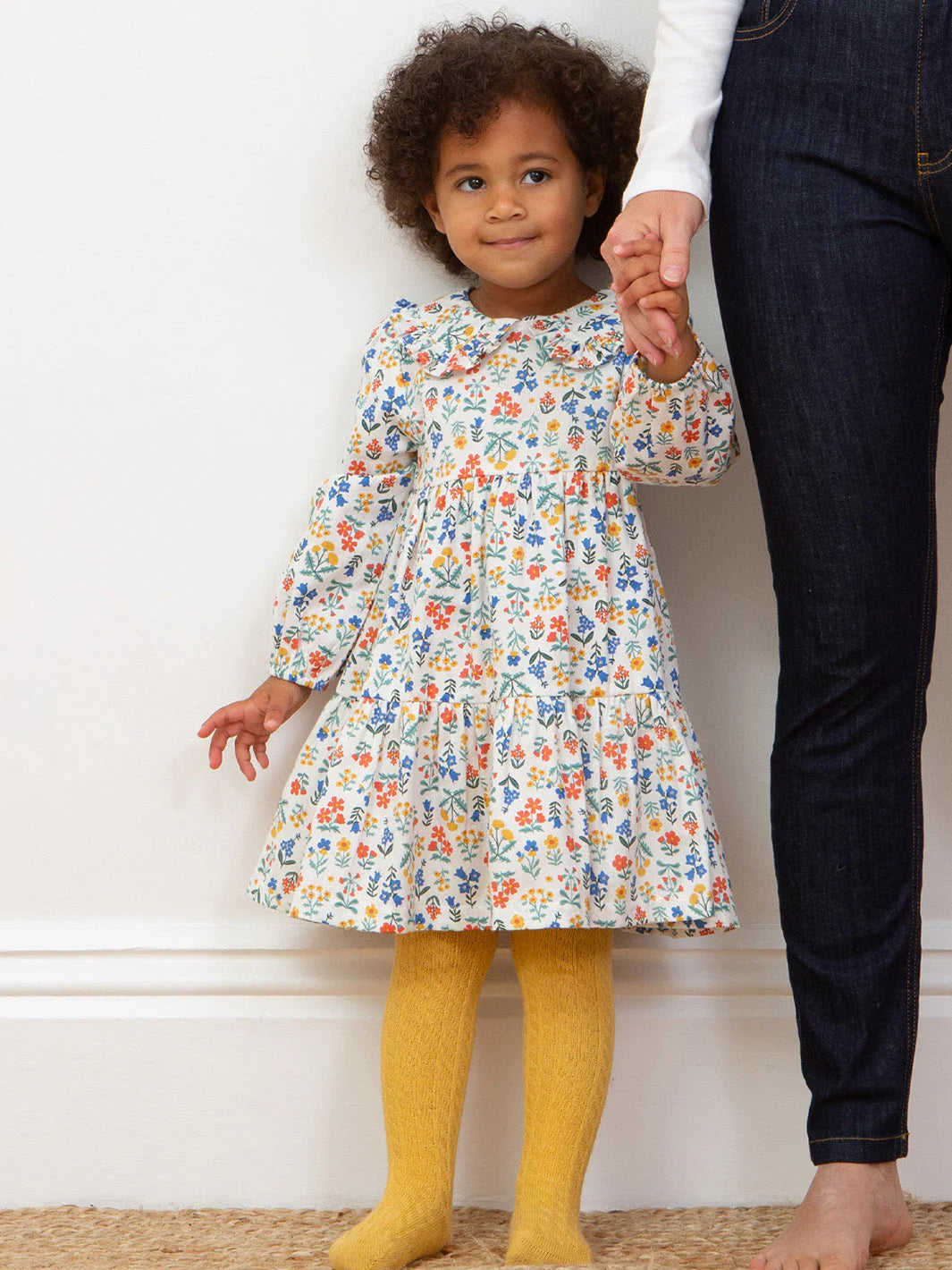 Kite Clothing Girls Fairy Flowers Printed Dress with Collar
