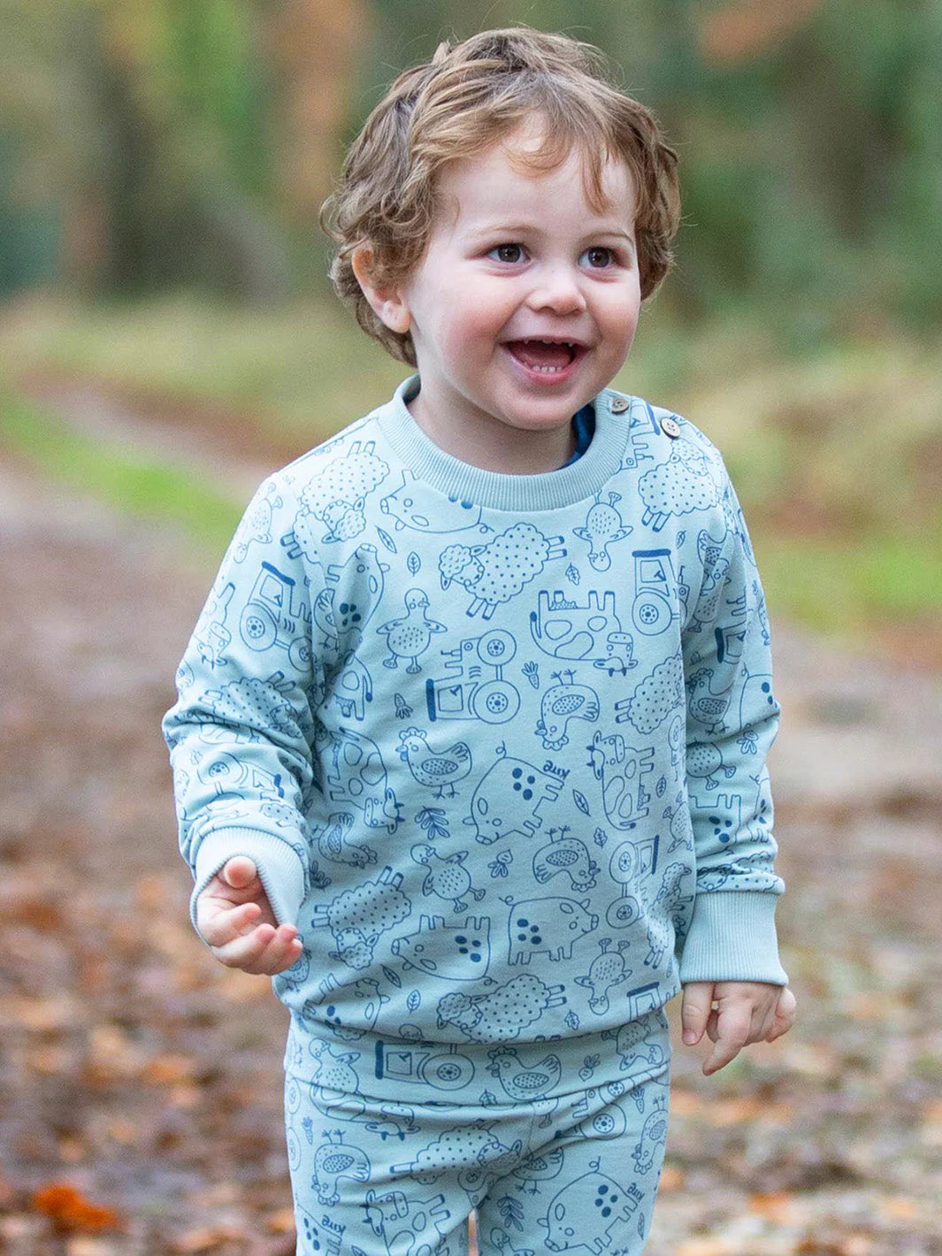 Kite Clothing Farmtime Animal Print Sweatshirt