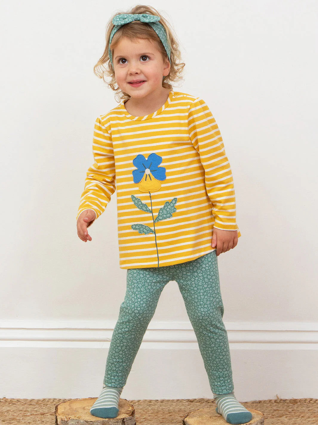 Kite Clothing Girls Pixie Petals Printed Flower Leggings