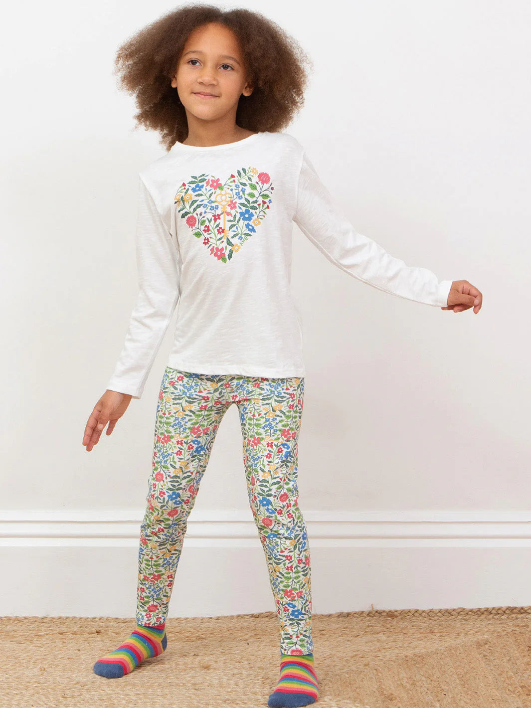 Kite Clothing Girls Secret Garden Printed Floral Leggings