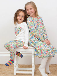 Kite Clothing Girls Secret Garden Printed Floral Leggings