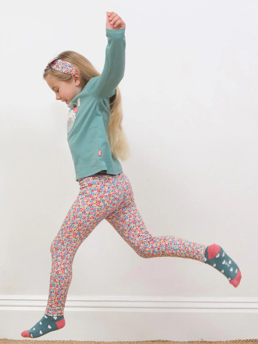 Kite Clothing Girls Ditsy Tales Leggings Multi Coloured Floral