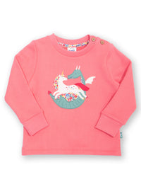 Kite Clothing Girls Folktale Friends Pink Unicorn Sweatshirt