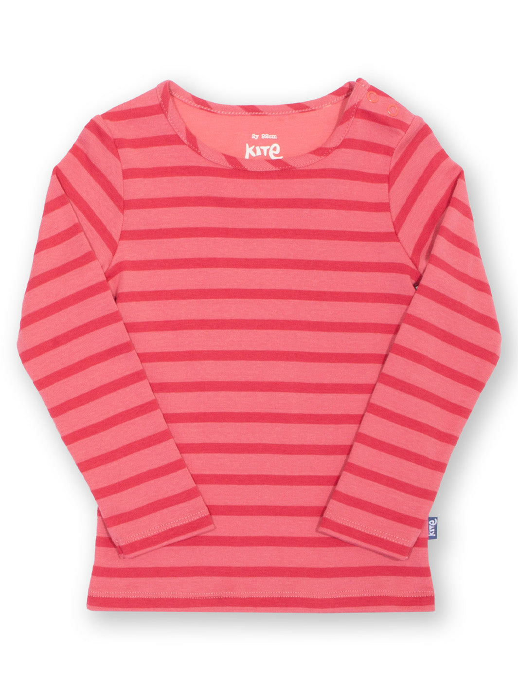 Kite Clothing Girls Long Sleeved Rosey Striped Pink T-shirt