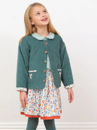 Kite Clothing Girls Fairy Flowers Quilted Reversible Jacket