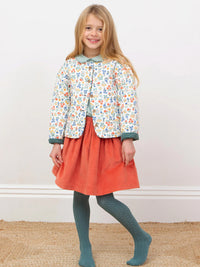 Kite Clothing Girls Fairy Flowers Quilted Reversible Jacket
