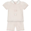Emile et Rose Baby Girls Pink Felicity Knitted Bunny Two Piece Outfit Set