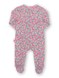 Kite Clothing Baby Girls Ditsy Tales Pink Floral Zip Sleepsuit