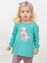 Kite Clothing Girls Dinosaur Magic Appliqué Tunic Top