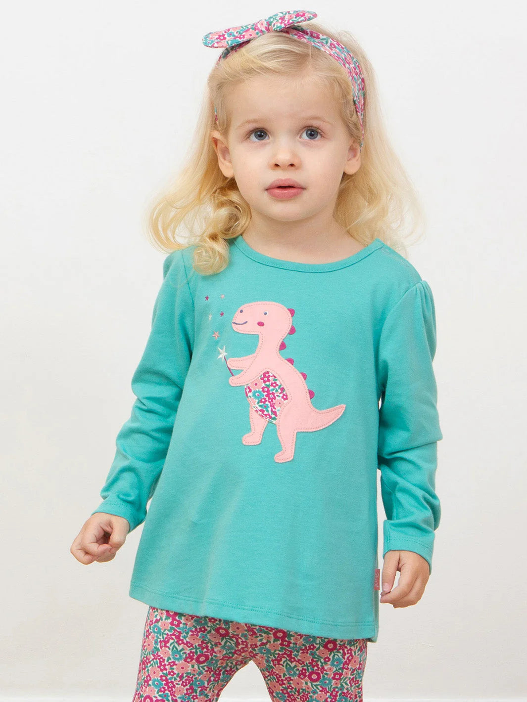 Kite Clothing Girls Dinosaur Magic Appliqué Tunic Top