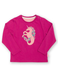 Kite Clothing Girls Merhorse Pink Long Sleeved T-shirt